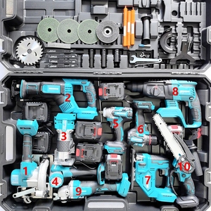 13-teiliges multifunktion ales bürstenloses Lithium-Universal-Elektro werkzeugset für mehrere Zwecke Wiederauf lad bares Heimwerkzeug-Set - Product Image 6