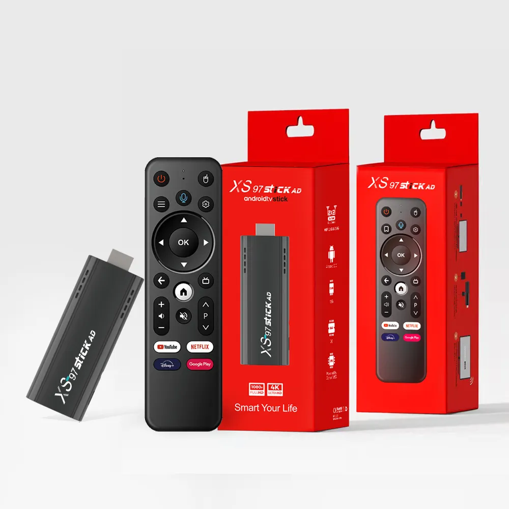 Оптовый инвентарь XS97 AD Cor-tex-A53 tv stick android tv 4k с лучшими услугами