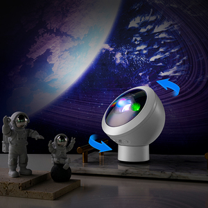 ICARERFAMILYカラフルな星雲LEDナイトライトモダンスタープロジェクションランプ、リモコン付き家庭用