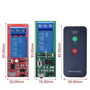 <strong>IR</strong> 1 Channel Infrared Receiver Driving Switch Relay Driver Module Board 5V / 12V + Active <strong>Remote</strong> <strong>Controller</strong>