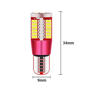 หลอดไฟ LED ภายในรถยนต์รุ่นใหม่หลอดไฟ LED แคนบัส T10 3014 57 SMD W5W T10 DC12V เป็น24V CANbus ผิดพลาด5W ไฟ - Product Image 3