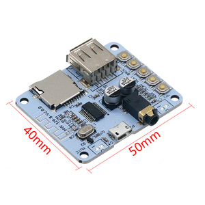 <strong>Bluetooth</strong> Audio Receiver board with USB TF card Slot decoding playback <strong>output</strong> A7-004 5V 2.1 Wireless Stereo Music Module - Product Image 2