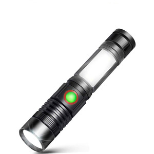 2-in-1自己防衛戦術懐中電灯LEDトーチズームペンクリップIP55キャンプ用ワーキングマグネットポケットトーチT6 - Product Image 2