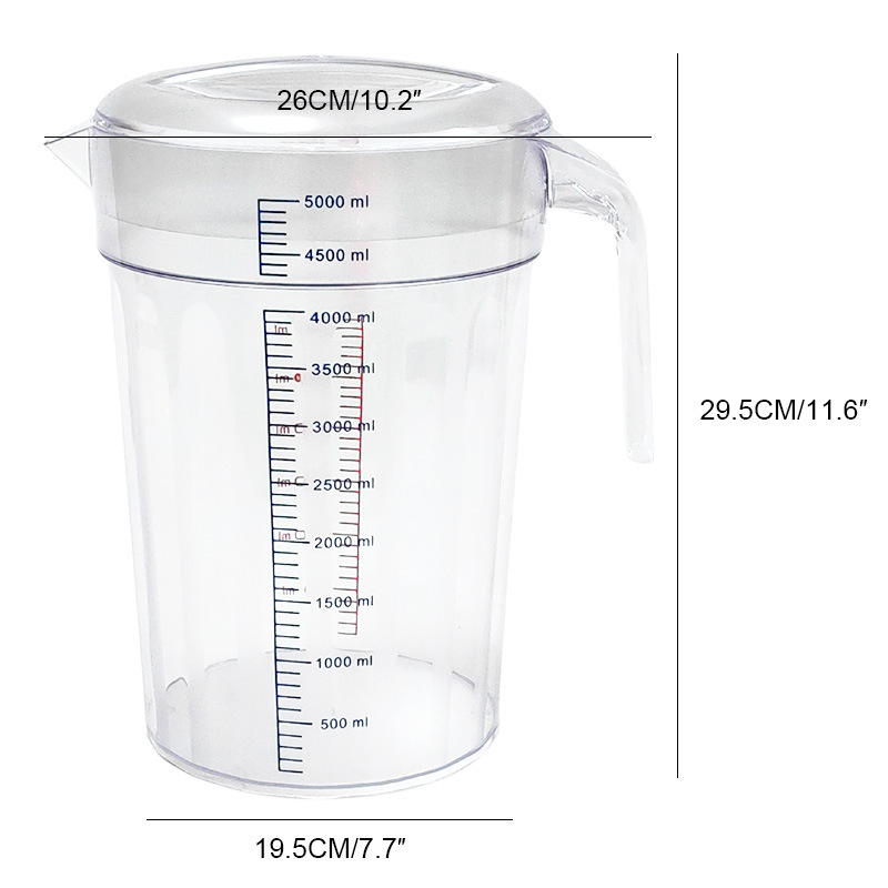 5.0L Water Bottle Lid, Transparent