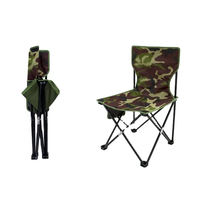 Silla de playa plegable para acampar al aire libre duradera y ligera personalizada para pescar