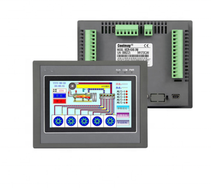 4.3 ''HMIPLC統合コントローラー4.3インチタッチパネルDC24Vトランジスタ出力デジタルI/O 12DI 12DO 0-10V RS232 RS485 - Product Image 1