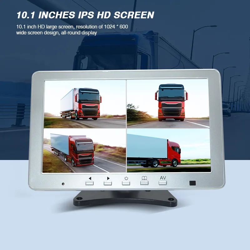 Phổ van IPS tựa đầu màn hình xe TV màn hình 2 kênh 10.1inch Xe màn hình cho xe thương mại