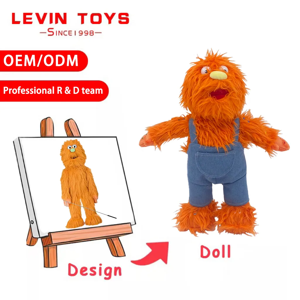LEVIN-juguete de peluche personalizado para niños y niñas, muñeco de peluche personalizado, regalo para niños y empresa
