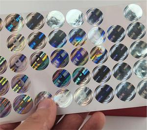 Chất lượng cao tự dính Watermark an ninh con dấu loại bỏ để ngăn chặn giả mạo Hologram Overlay dập nóng lá Sticker - Product Image 2