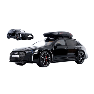 Toptan diecast 1:18 ao-di RS6 metal araba modeli ses ve ışık geri çekme kapı açık dekorasyon koleksiyonu alaşım model araba - Product Image 1
