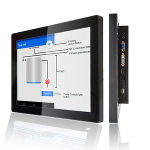 Monitor HDMI Full HD de 15 pulgadas, pantalla de alta definición IP65, panel de pantalla táctil capacitiva integrado a prueba de agua, monitor industrial