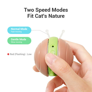 おもちゃを遊ぶ元気な自動PVC猫用エコフレンドリーな邪悪なカタツムリスイフト予測不可能な動き現代のファッションスポーツSty