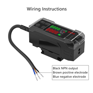RGB Tri colore sorgente luminosa ESR-501G-RGB/N riconoscimento colore di alta precisione segno di colore fibra ottica sensore amplificatore - Product Image 2