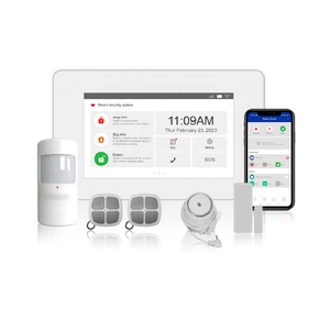 Pantalla táctil de 4,3 pulgadas Smart WiFi GSM/4G Red dual Inalámbrica y con cable Sistema de monitoreo de alarma de seguridad Sistemas de alarma CMS - Product Image 1
