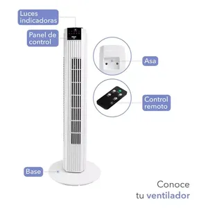 RCA RC-VT2 Tower Fan Remote <strong>Control</strong> Plastic Pedestal Box Installation Digital <strong>Computer</strong> for Household RV Outdoor Garage <strong>Use</strong>