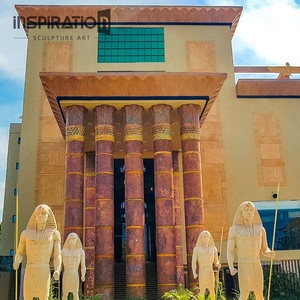 15 שנה אמנות פיסול יצרן מצרים חיים גודל מלאכותי אבן הספינקס פסל גדול פיברגלס מצרי גדול פיסול