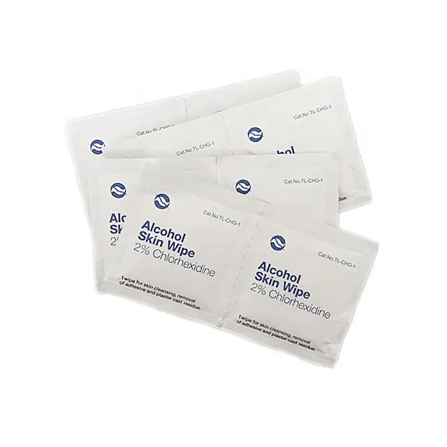 2% Chlorhexidine in 70% alcohol medical devices wipes alcohol pad