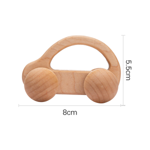 Obral besar mainan balok susun Puzzle mainan kayu Montessori mobil warna <span class=keywords><strong>Mini</strong></span> - Product Image 4