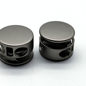 Resorte cónico de cuerda de Metal, tapón de extremo para ropa, elástico, doble cuerda, barril, venta al por mayor - Product Image 6