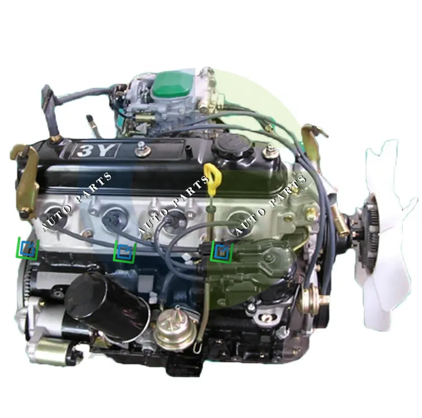 Newpars قطع غيار السيارات محرك 3Y محرك بنزين 4Y كتلة طويلة لتويوتا هايس هايلكس داينا/تويوس