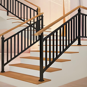 Moderne Balustrade und Handlauf im Freien mit einfach zu installieren dem Metall geländer Treppen geländer für die Villa - Product Image 1