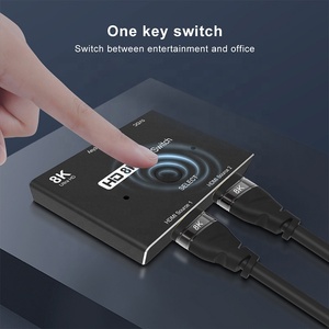 Xput 3D-conmutador de vídeo 2 en 1, 8K, 2,1 HDMI, 2 entradas, 1 salida, 2 en 1, HDMI, 2 puertos, compatible con 8K @ 60Hz, 4K @ 120Hz