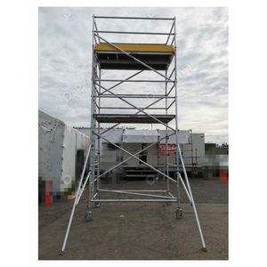 Andamio galvanizado eléctrico Marco de escalera H Material de construcción Modelos de construcción Andamio para albañil - Product Image 1