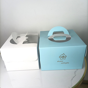 Hộp bánh giấy tùy chỉnh có tay cầm, hộp mang gấp với hộp bánh cửa sổ thú cưng cho bánh - Product Image 6