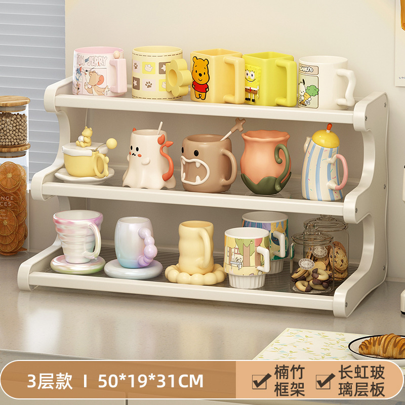 Tea and water storage rack 3-50 white