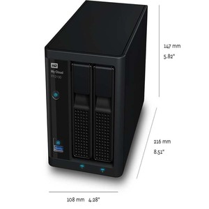 4 6 8 12 16 20 24 28 32 36 40 44 TB My Cloud Pro Series PR2100 Storage NAS HDD rete di archiviazione collegata - Product Image 6