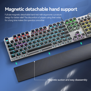 Custom Wired with Magnetic Palm <strong>Rest</strong> <strong>Programming</strong> LED Backlight Keyboard Gaming Mechanical Keyboard