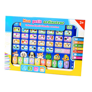 Kinder Spaß intelligente Lernmaschine Englisch Arabisch Französisch Russisch alpha numerische Aussprache lernen Tablet Computer Spielzeug - Product Image 1