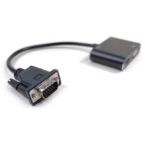 VGA a HDMI VGA dos en uno con audio para estación de acoplamiento adaptador VGA compatible con pantalla simultánea - Product Image 4