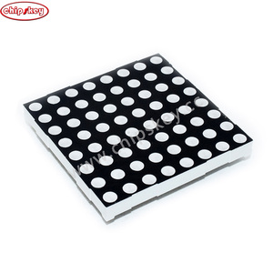 #6087 Display a LED a matrice di punti anodo 5mm rosso 8x8 60mm x 60mm 16pin Stock di elettronica" - Product Image 3