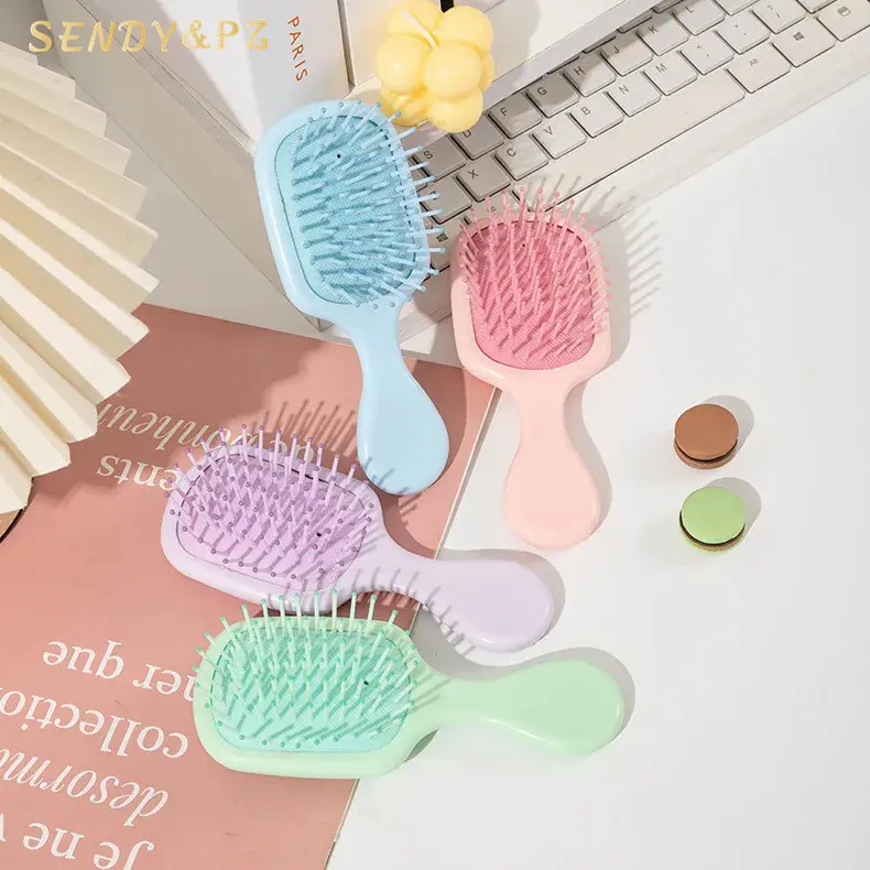 Cute Girls Kids Small Portable Safety Brush Massage Combs Hair for Child Hair Cleaning Hairstyle Tools