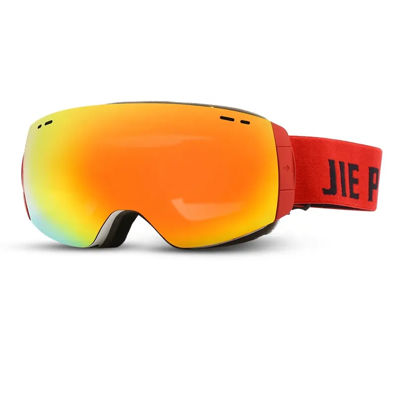 JIEPOLLY, gafas de Snowboard personalizadas con logotipo de marca OEM de fábrica para carreras de esquí para hombres, gafas de s