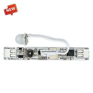 DC12V-24V датчик движения PIR05 6A с датчиком человеческого тела отрегулировать расстояние и отрегулировать время задержки для шкафов и книжных полок