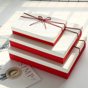 Set di 6 scatole regalo di cartone rettangolari personalizzate di lusso con coperchio di dimensioni assortite cartelle di imballaggio