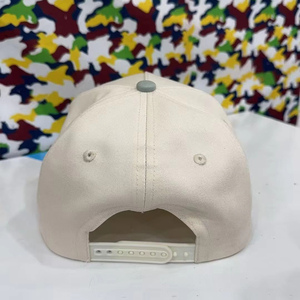 Custom Men's Baseball Cap with 3D Raised Embroidered Logo Running Sports Caps Structure Cotton <strong>Two</strong> <strong>Tone</strong> <strong>5</strong> <strong>Panel</strong> Snapback Hat - Product Image 5