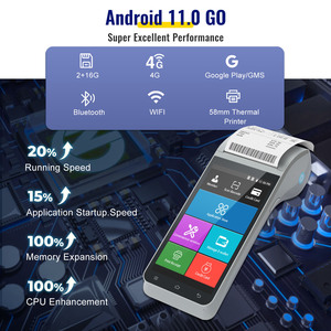4G Wifi 5.5 pollici portatile Mobile Android 11.0 intelligente biometrica impronta digitale terminale POS per il sistema di programma di fidelizzazione - Product Image 3