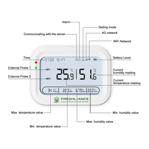 4G dữ liệu từ xa <span class=keywords><strong>logger</strong></span> nhiệt độ không dây cảm biến độ ẩm cho thời gian thực giám sát - Product Image 6