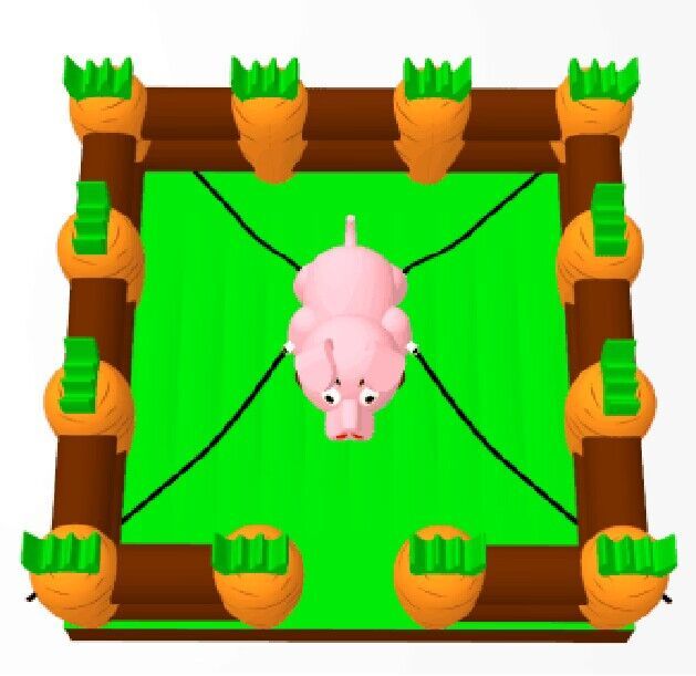 inflatable pig bounce