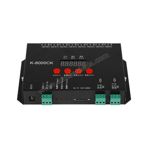 K-8000CK Digital DMX SPI Signal Controller 8-Ports mit SD-Karte Manuelle LED-Pixel Programmierung für die Lichts teuerung