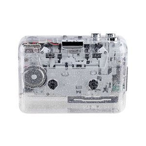 盒式磁带播放器便携式录音机Mp3全透明外壳USB盒式磁带捕获MP3格式磁带音乐播放器 - Product Image 1
