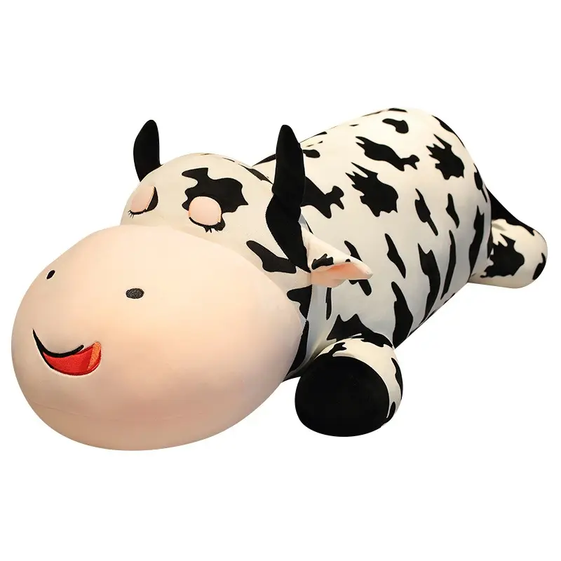 Nueva vaca almohada grande Regalo de Cumpleaños muñeca tela muñeca cama peluche suave peluche Animal piezas juguete