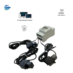 Precio de fabricación Din Rail Medidor de energía multifunción Dispositivo de monitoreo de energía trifásico con 3PCS CT - Product Image 1