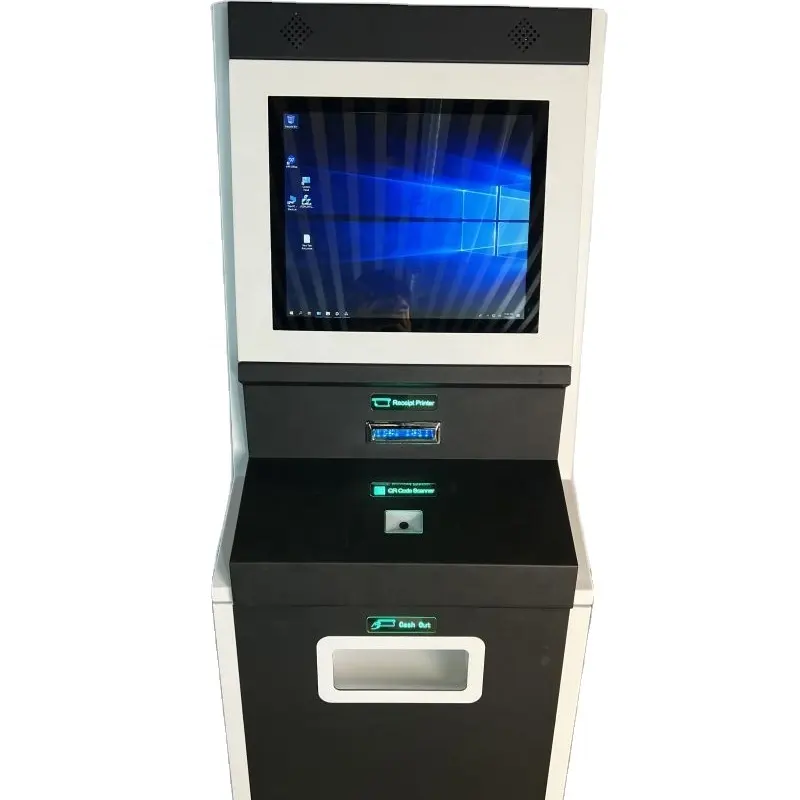 7 inch Windows PC ATM Machine Deposit notes and coins Cash Register and Recycling System