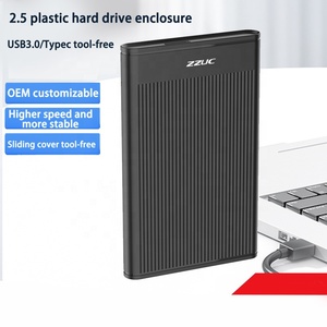 UASPアダプターケース5GBP USB 3.0 & 2.0持ち運びが容易な2.5インチプラスチック外部HDDエンクロージャー4テラバイトSSDツールフリーサポート - Product Image 6