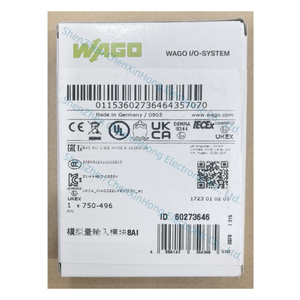 WAGOS 750-496 8AI Módulo de entrada analógica de 8 canales 750 496 Sistema de E/S de entrada analógica de 8 canales 0/4 ~ 20 MA de un solo extremo 750-496 - Product Image 1