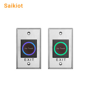 Saikiot in acciaio inox illuminati interruttore a pulsante Wireless sensore a infrarossi senza contatto senza contatto pulsante di uscita - Product Image 1